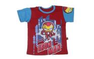 Camiseta Homem De Ferro Iron Man Super Heróis Vingadores Blusa Infantil Pt155 BM