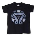 Camiseta Homem de Ferro Reator ARC Vingadores Marvel Blusa Infantil Lu147 BM