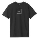 Camiseta Huf Essentials Box Logo Masculina Preto