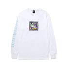 Camiseta Huf Manga Longa Test Screen Branco