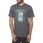 Camiseta Hurley Tiki Dring SM23 Masculina Preto Mescla