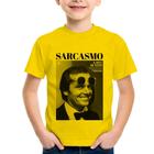 Camiseta Infantil A arte do sarcasmo - Foca na Moda