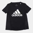 Camiseta Infantil Adidas D2M Big Logo Feminina