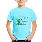 Camiseta Infantil Alien Hello World! - Foca na Moda