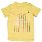 Camiseta Infantil Amarela Tingida Toffee - Nº06