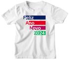 Camiseta Infantil Ano Novo 2024 Faixas