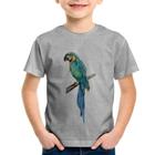 Camiseta Infantil Arara Azul - Foca na Moda