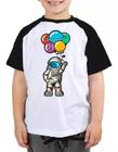 Camiseta Infantil Astronauta aniversário galáxia espaço