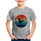 Camiseta Infantil Ballet Vintage Sunset - Foca na Moda