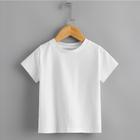 Camiseta Infantil Básica Lisa Tecido Premium 100% Algodão Confortável