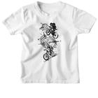 Camiseta Infantil Bicicros espirito de aventura grafite