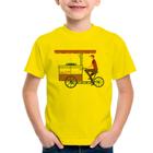 Camiseta Infantil Bike Food - Foca na Moda