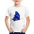 Camiseta Infantil Borboleta Azul - Foca na Moda