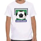 Camiseta infantil branco estampa eu fui convocado brasil copa 2022