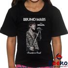 Camiseta Infantil Bruno Mars 100% Algodão Live in Brazil 2024 Bruninho Brasil Geeko 09