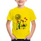 Camiseta Infantil Casal Namorados Beijando - Foca na Moda