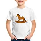 Camiseta Infantil Cavalinho De Pau - Foca na Moda