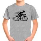 Camiseta Infantil Cinza Bike Bicicleta Ciclismo 13 - DESIGN CAMISETAS