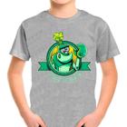 Camiseta Infantil Cinza Desenho Frank Puxa Penas 01