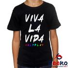 Camiseta Infantil Coldplay 100% Algodão Viva La Vida Geeko