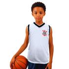 Camiseta Infantil Corinthians Regata Basket Style Oficial - Revedor