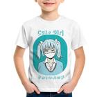 Camiseta Infantil Cute Girl - Foca na Moda