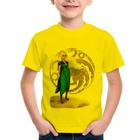 Camiseta Infantil Daenerys Targaryen Art - Foca na Moda