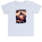 Camiseta Infantil Divertida A fé move montanhas 1