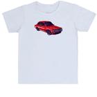 Camiseta Infantil Divertida Chevette vermelho segunda geração à lapis