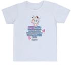 Camiseta Infantil Divertida Versiculo Fofinho Honra teu pai e tua mãe