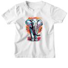 Camiseta Infantil Elefante arte psicodelica