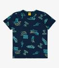 Camiseta Infantil Em Meia Malha Rovi Kids Azul