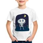 Camiseta Infantil Esqueleto - Foca na Moda