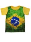 Camiseta Infantil Estampa Brasil