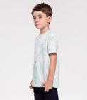 Camiseta Infantil Estampa Folhagens Trick Nick Azul