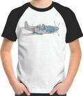 Camiseta Infantil Estrutura Avião Da Segunda Guerra