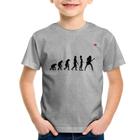 Camiseta Infantil Evolução da Guitarrista - Foca na Moda