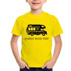 Camiseta Infantil Family Road Trip Motorhome - Foca na Moda