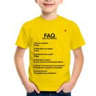 Camiseta Infantil FAQ Dia de Prova - Foca na Moda