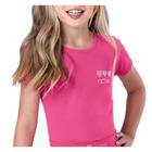 Camiseta Infantil Feminina Brandili Movimento Active Rosa