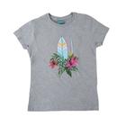 Camiseta Infantil Feminina FreeSurf MC Board Cinza - 141601