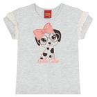 Camiseta infantil - feminina - tamanho 4 ao 8 1000218 - kyly