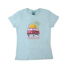 Camiseta Infantil Feminino FreeSurf Kombi Azul Mescla - 1416