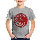 Camiseta Infantil Fire and Blood Targaryen - Foca na Moda