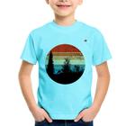 Camiseta Infantil Floresta Vintage Sunset - Foca na Moda