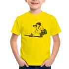 Camiseta Infantil Fotógrafa Desenho - Foca na Moda