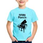 Camiseta Infantil Futura Pianista - Foca na Moda