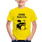 Camiseta Infantil Futuro Baterista - Foca na Moda