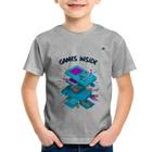 Camiseta Infantil Games Inside - Foca na Moda