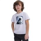 Camiseta Infantil Gato preto astronauta